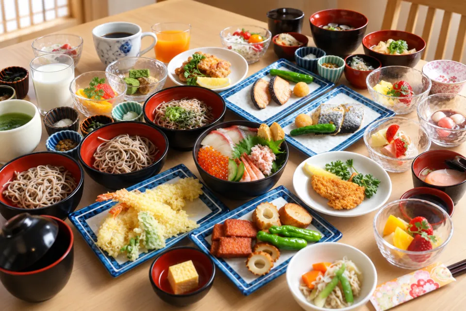 御宿 野乃松江の朝食の料理