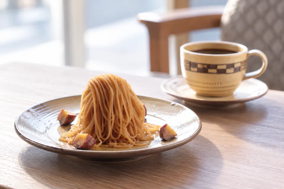 オリエンタルホテル福岡博多ステーションのカフェのモンブラン