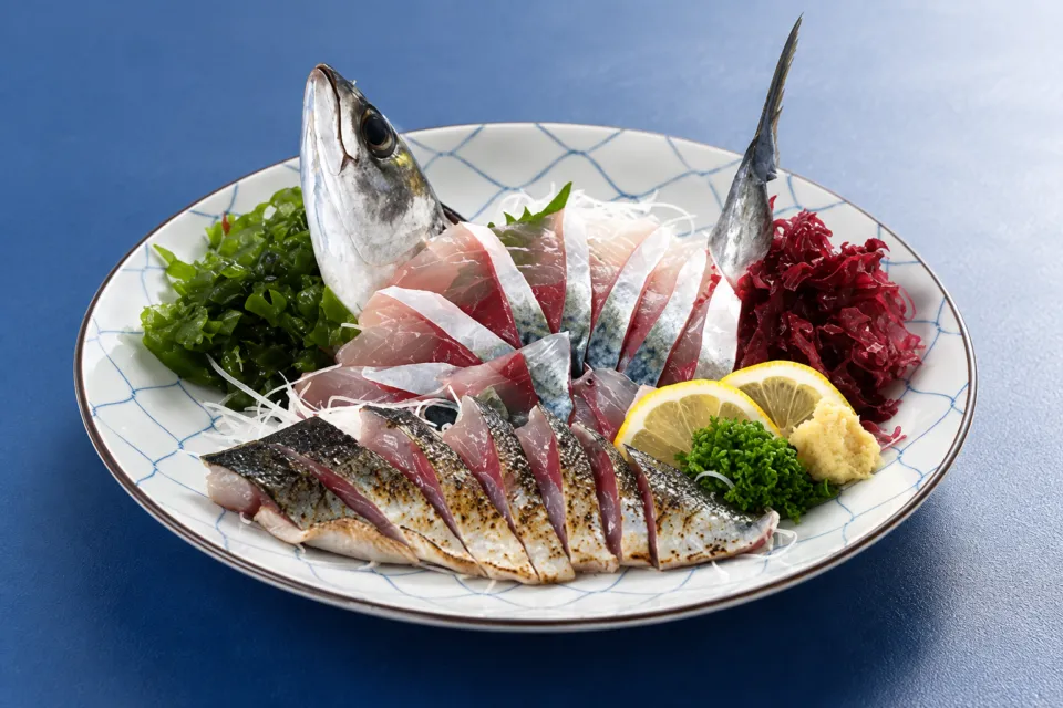 お魚処 玄海の魚の刺身の盛り合わせ