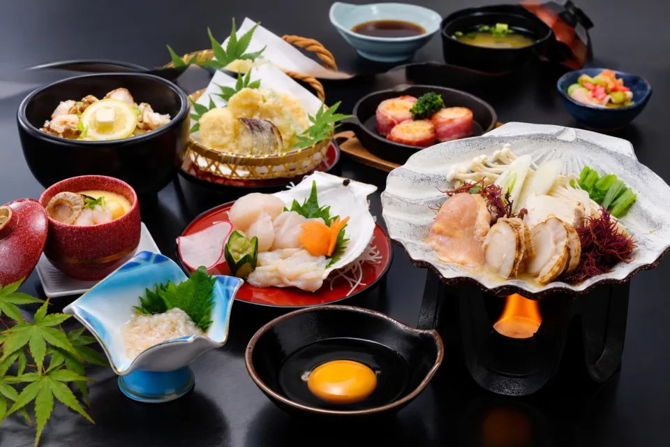 プラザホテルむつのむつ湾ホタテ料理
