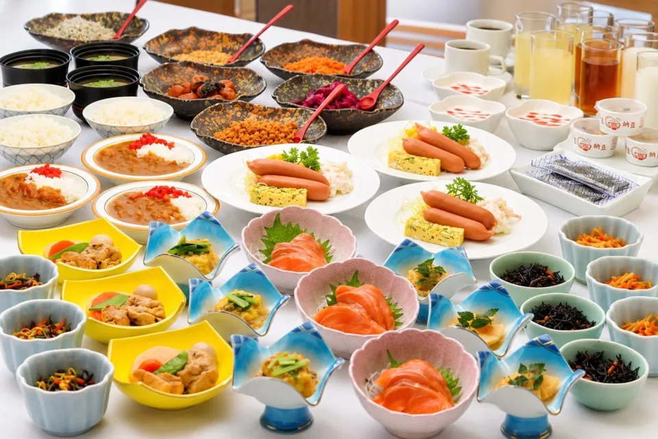 プラザホテルむつの朝食バイキング