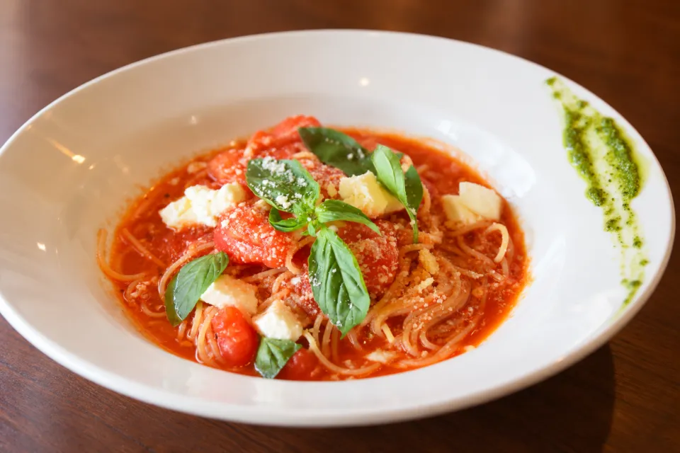 野菜レストラン ポタジエのトマトソースのパスタ