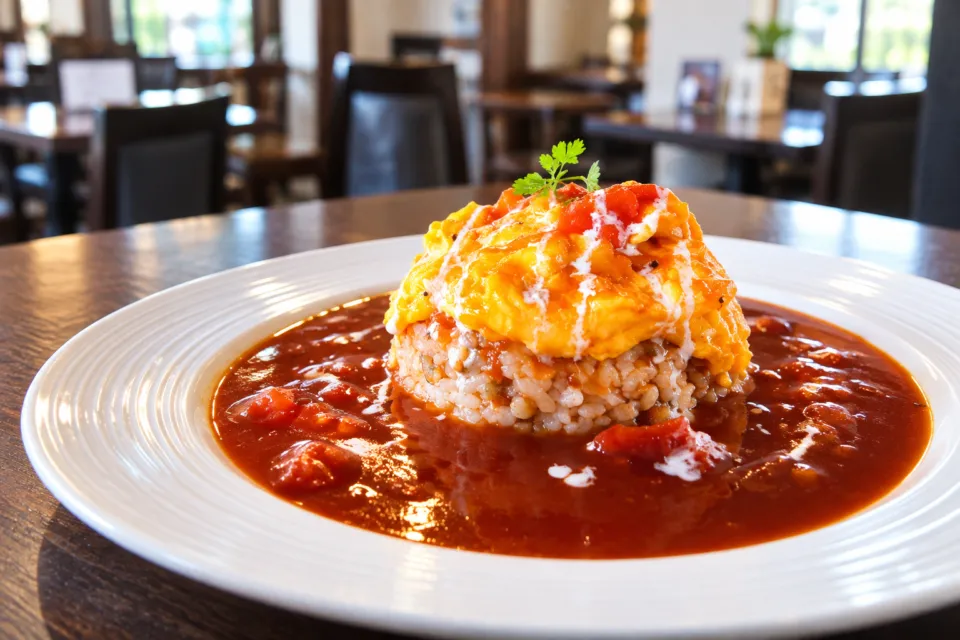 レストラン＆カフェ浪漫座のオムライスライト