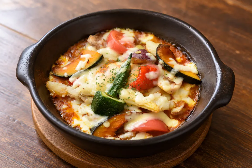 レストランHAMAの野菜3倍チーズ焼きカレー