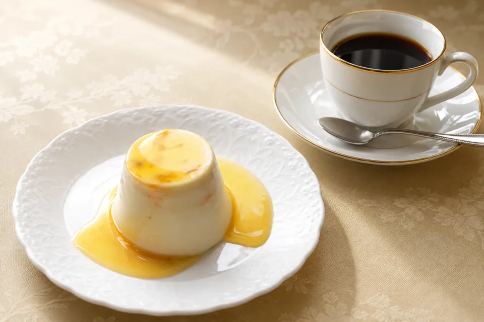 レストラン スコットのコーヒーとババロア