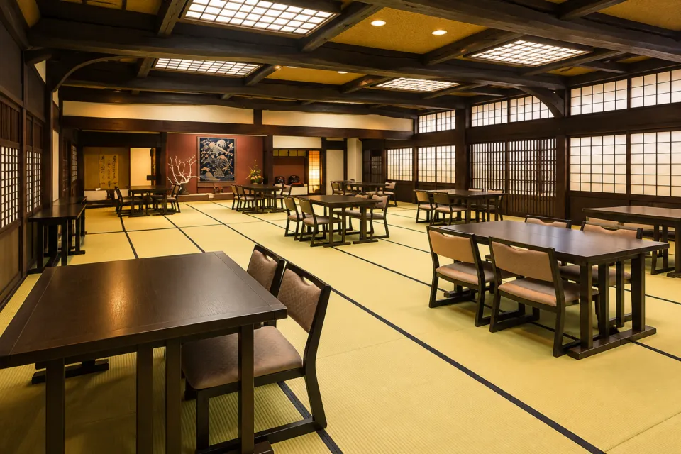 旅館あすなろの食事処