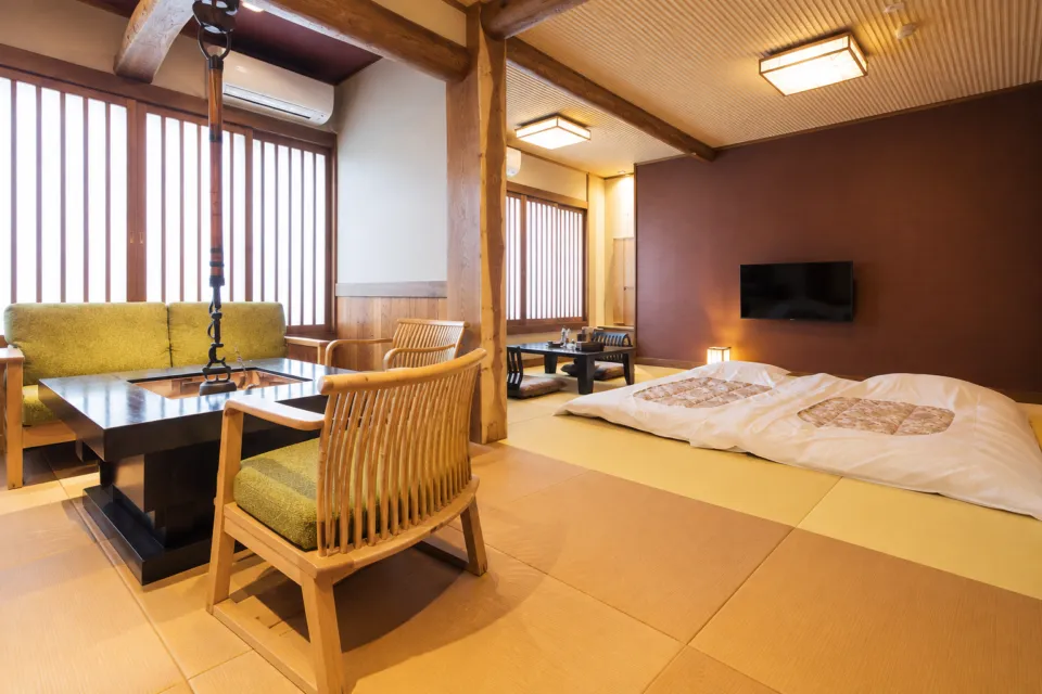 旅館あすなろの囲炉裏付客室