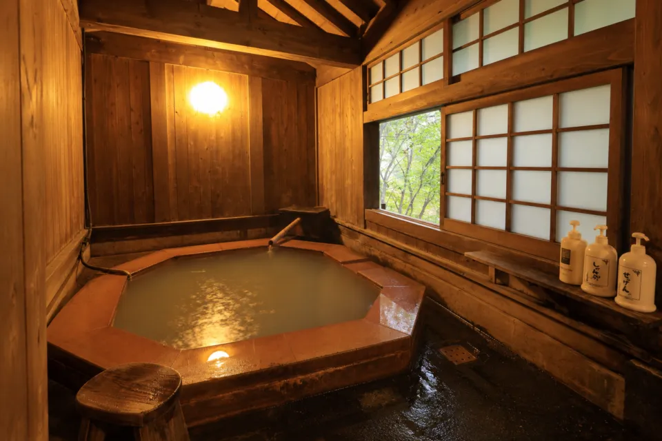 旅館わかばの貸切風呂の蛍の湯