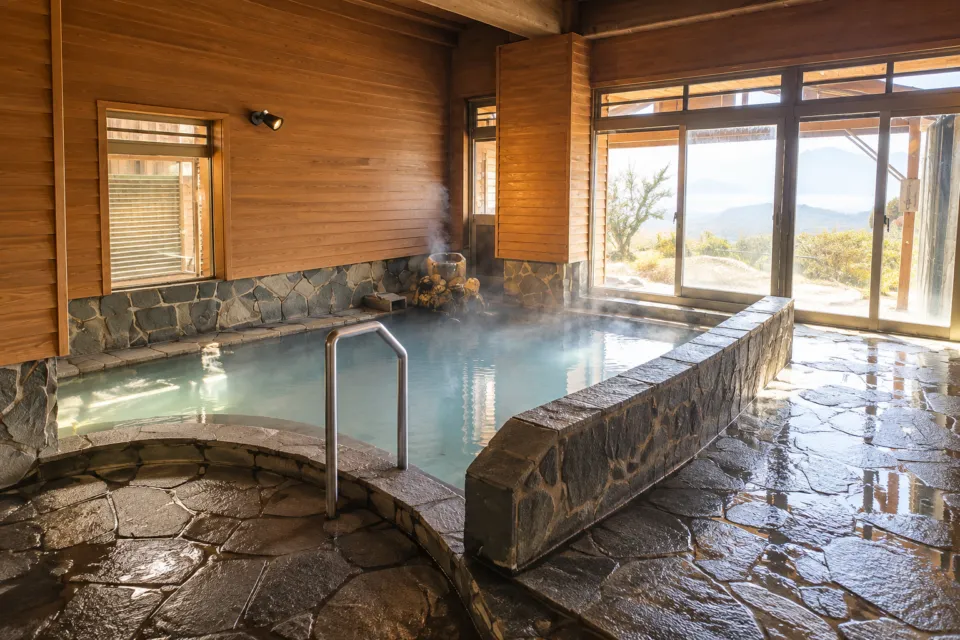 旅行人山荘の大隅の湯露天風呂