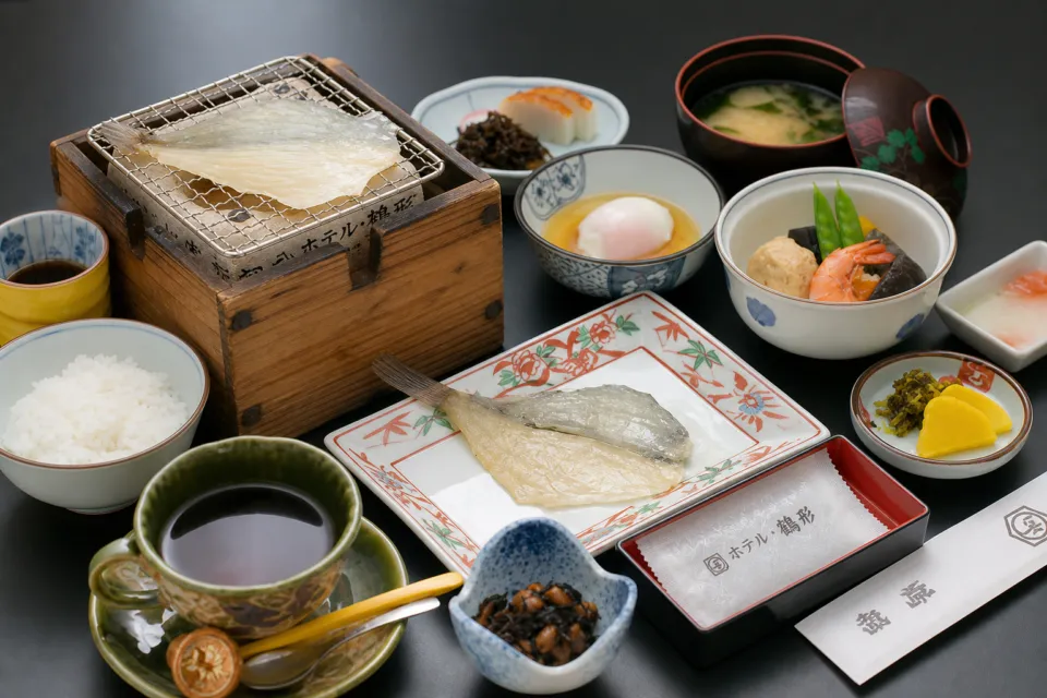 料理旅館 鶴形の和朝食