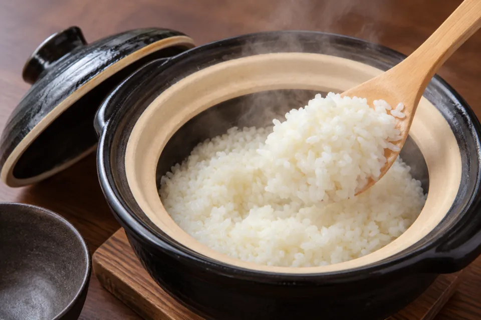 紗々羅の釜の白ご飯