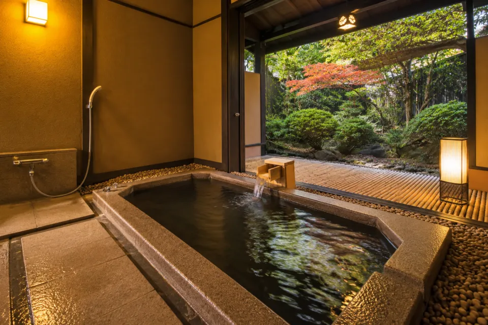 SEKIYA RESORT 別邸 はる樹の貸切風呂「桔梗」