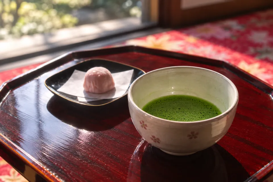 粛海風の抹茶と菓子