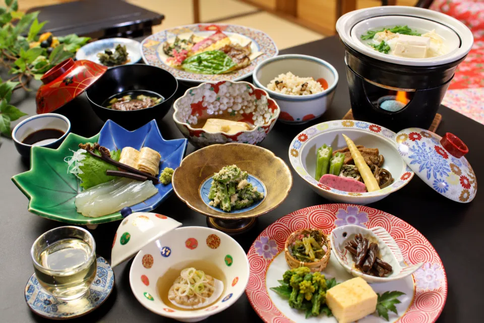 宿坊・観證院 山楽荘の精進料理スタンダードの膳