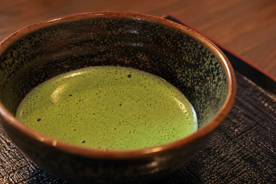 宿坊・観證院 山楽荘の天狗茶屋の抹茶