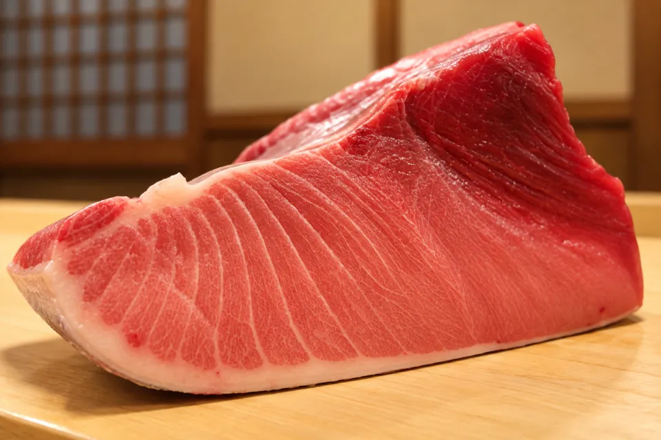 鮨いとうの鮪の切り身