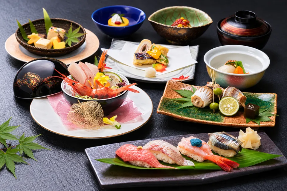 鮨・割烹 丸伊の特別丸伊コースの料理
