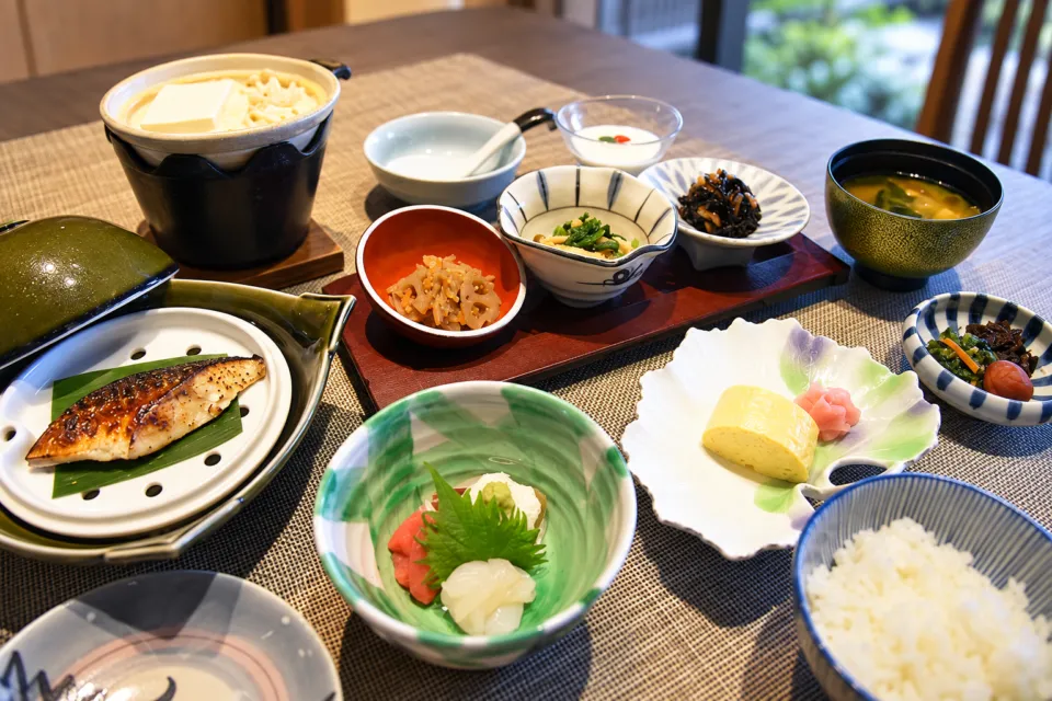竹取亭円山の和朝食