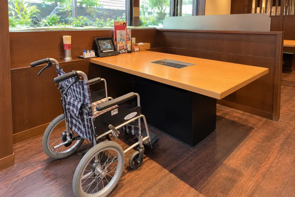 天下味 栄田の車椅子で利用できる席