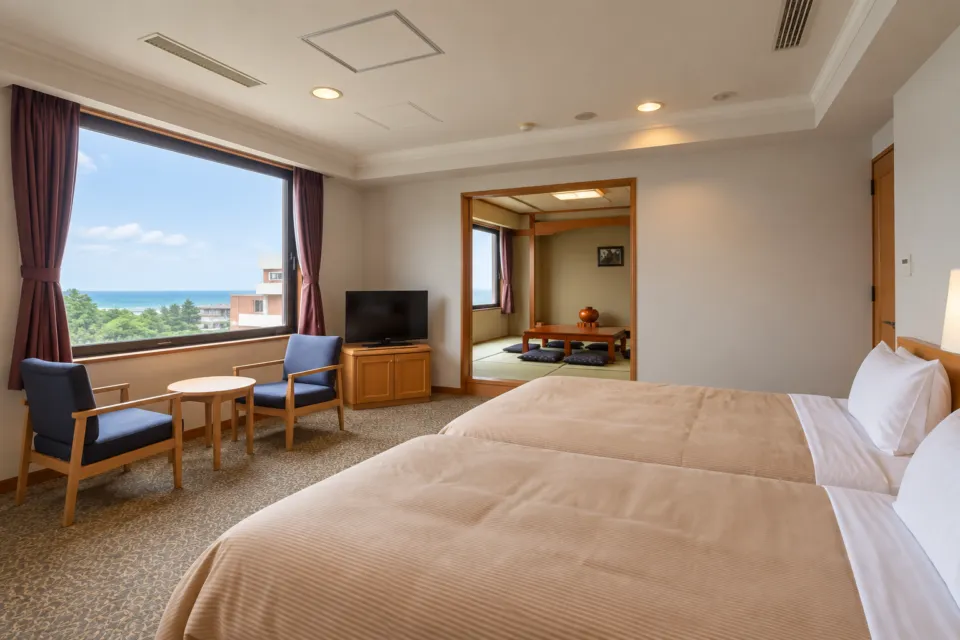 THE HOTEL YAKUSHIMAのMIZUMORI和洋室