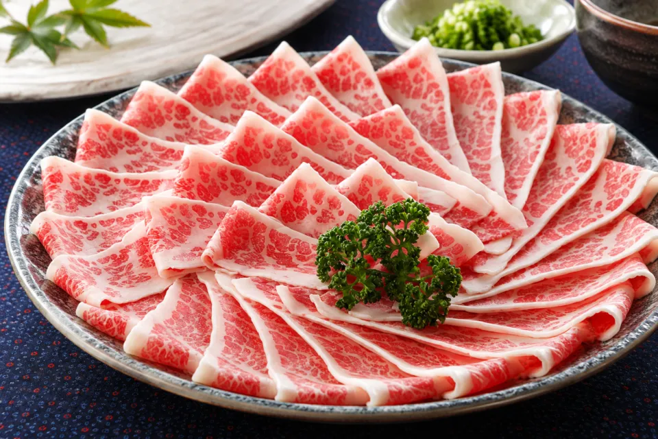 馬桜 銀座通り店の薄切り馬肉
