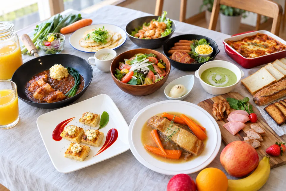 WeBase 高松の朝食料理