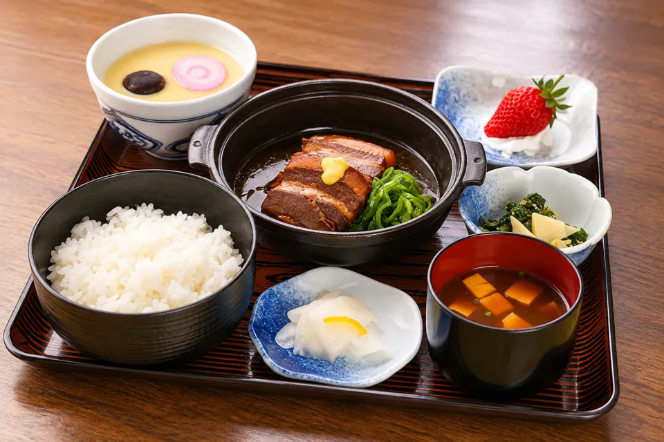 吉宗 本店の角煮定食