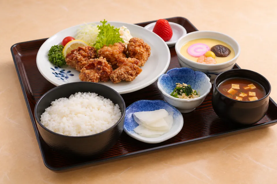 吉宗 本店の唐揚げ定食