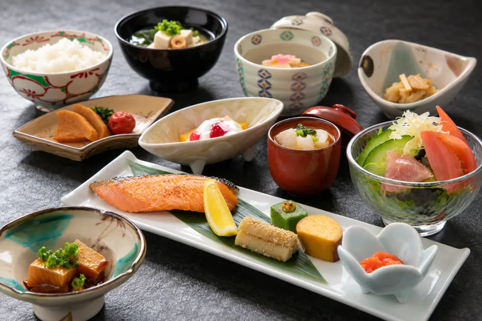 ゆふいん温泉 日の春旅館の和朝食