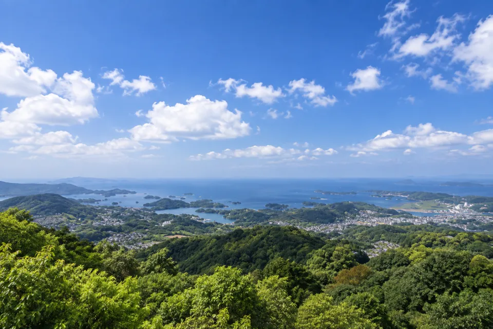 弓張の丘ホテルの九十九島の眺望