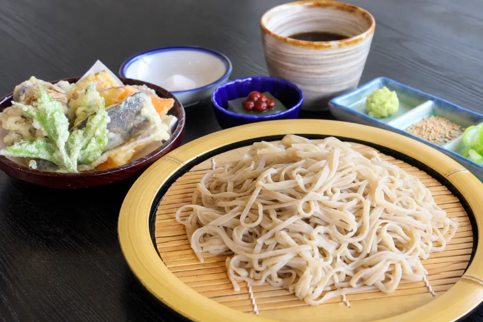 あまご茶屋 天城湯ケ島店の手打ち天ぷらそば