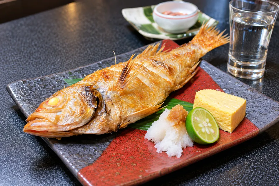 お食事処茶田屋ののどぐろの塩焼き