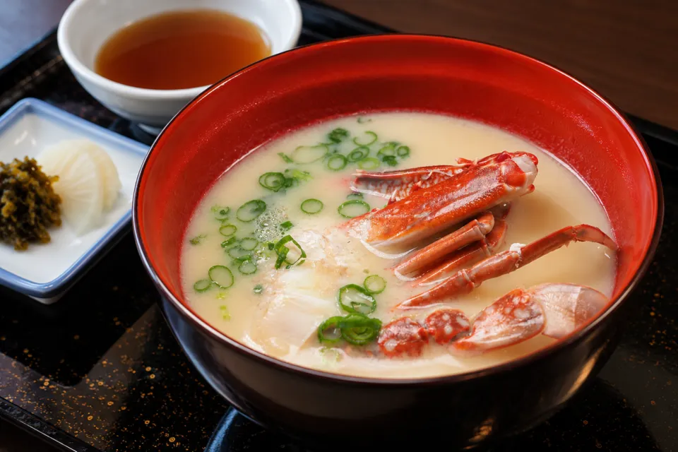 博多料亭 稚加榮 福岡店の渡り蟹味噌汁