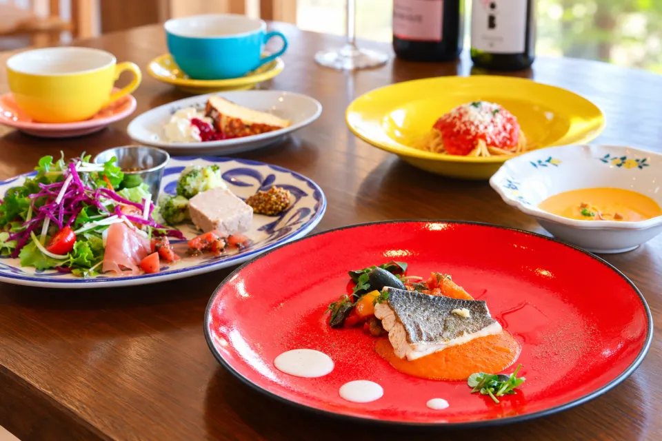 舵輪のランチコース料理