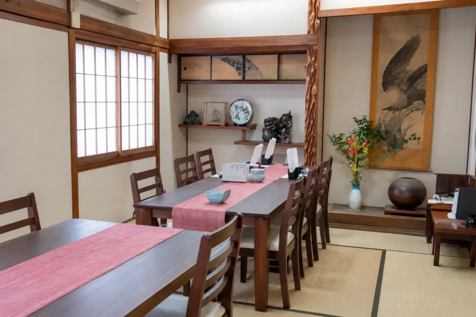 ふく料理 志げるの和室のテーブル席