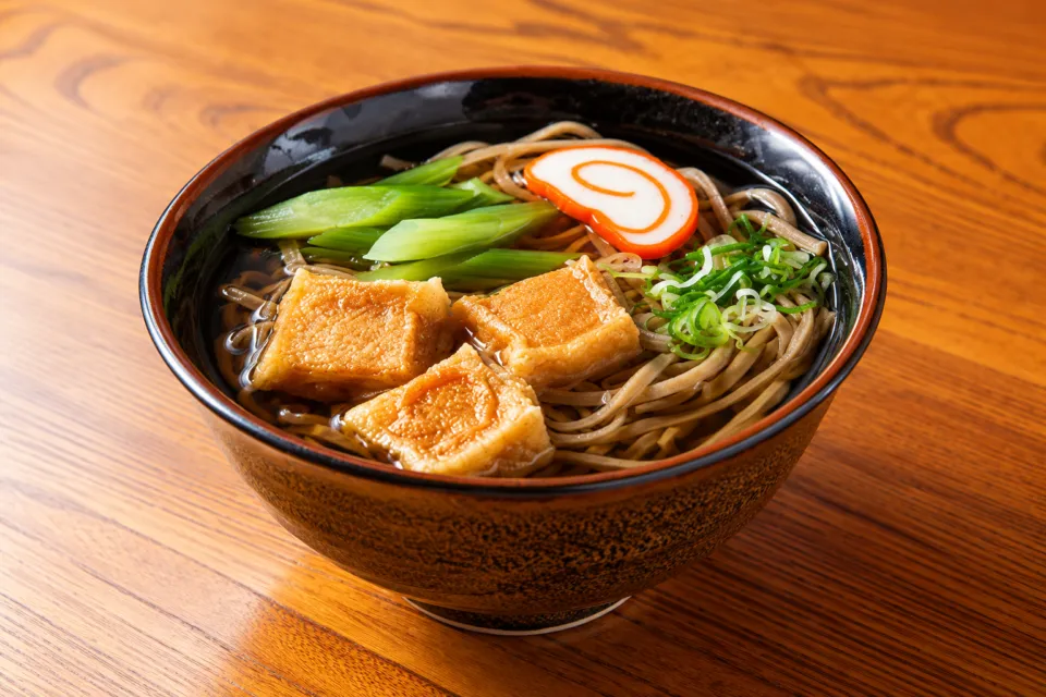 お食事処坂出のとち餅の揚げだしそば
