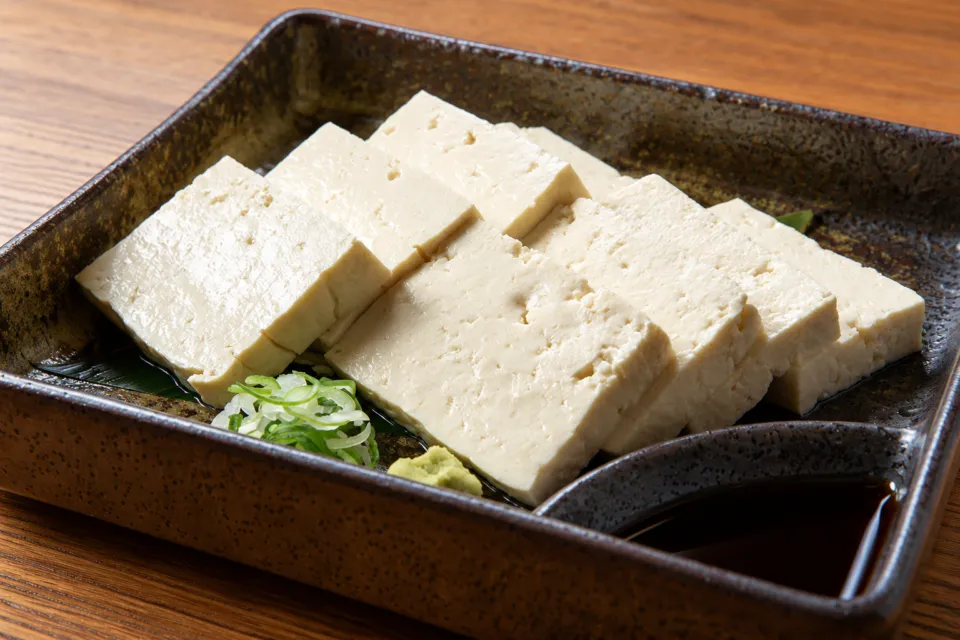 お食事処坂出の五箇山豆腐のお刺身