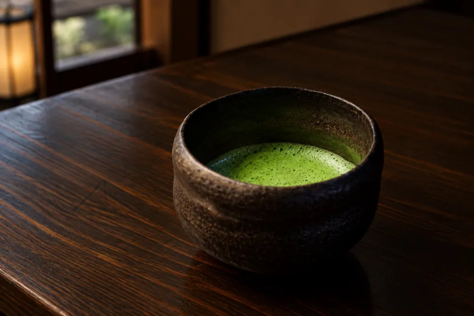 極楽温泉 匠の宿の茶房の抹茶