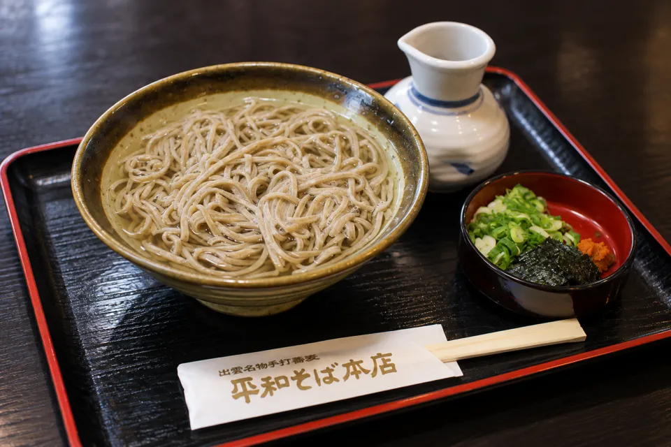 出雲名物手打蕎麥 平和そば本店の釜あげ蕎麦