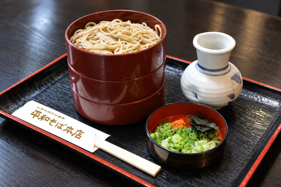 出雲名物手打蕎麥 平和そば本店の割子蕎麦