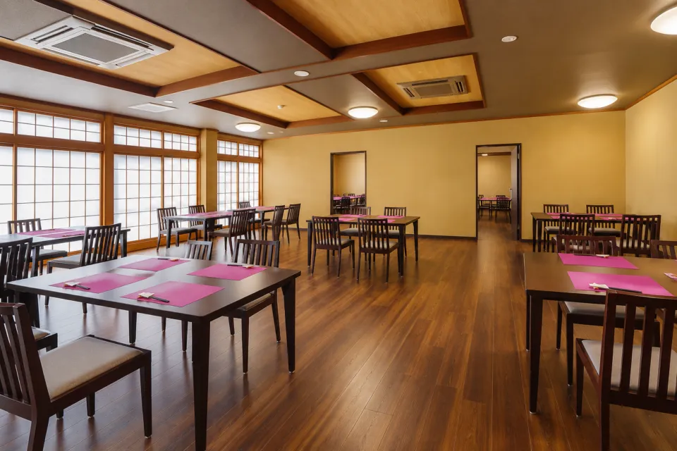 杜の宿 ホテル四季見の本館の食事会場