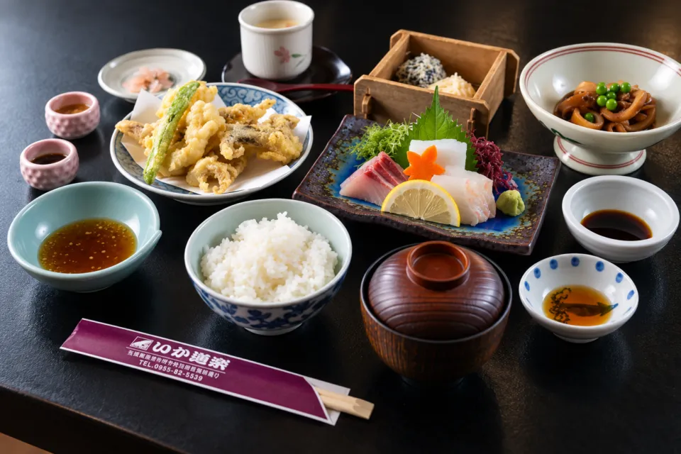 いか道楽のいか三拍子定食