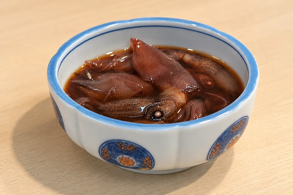 河鹿のホタルイカの沖漬け