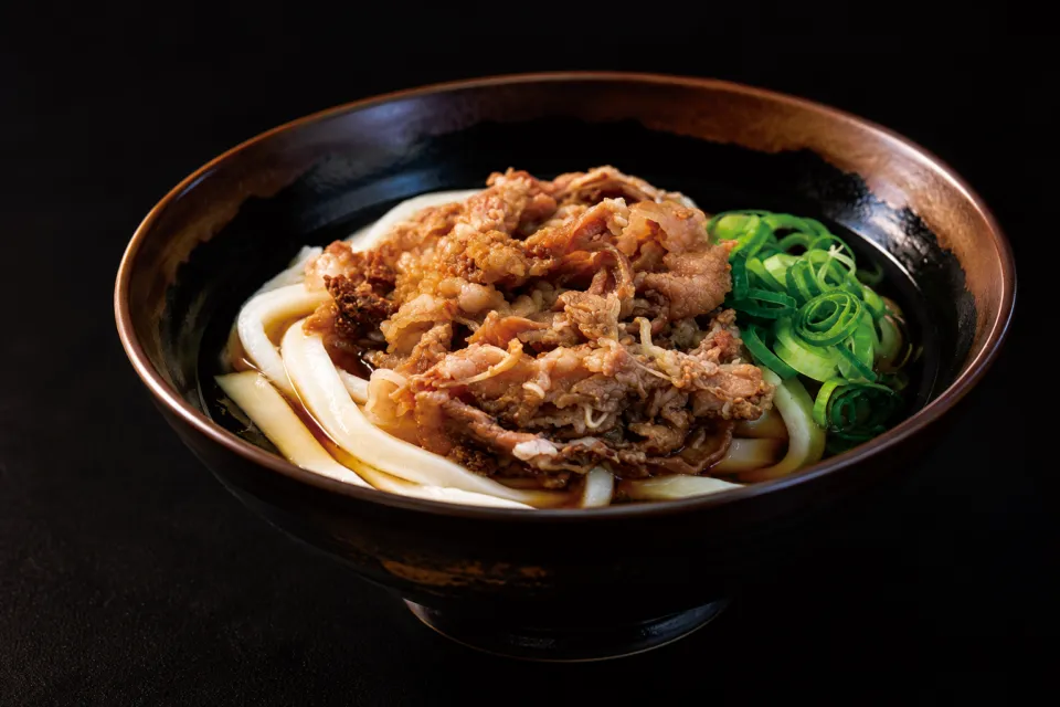 木の崎うどん 直島店の肉ぶっかけうどん