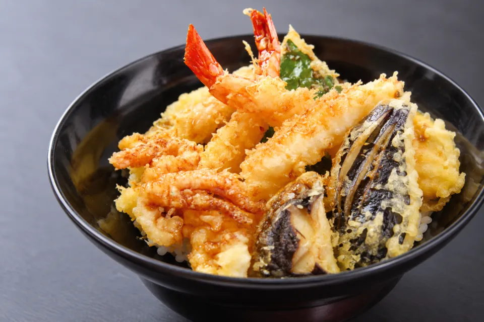 こめ蔵の海老と野菜の天丼