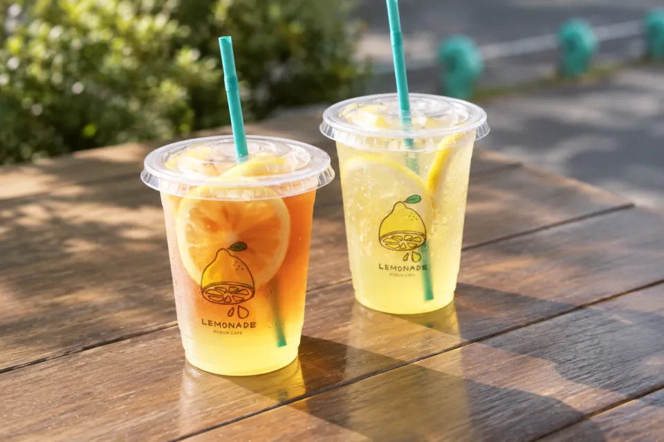 好文cafeの自家製レモネードのカップ