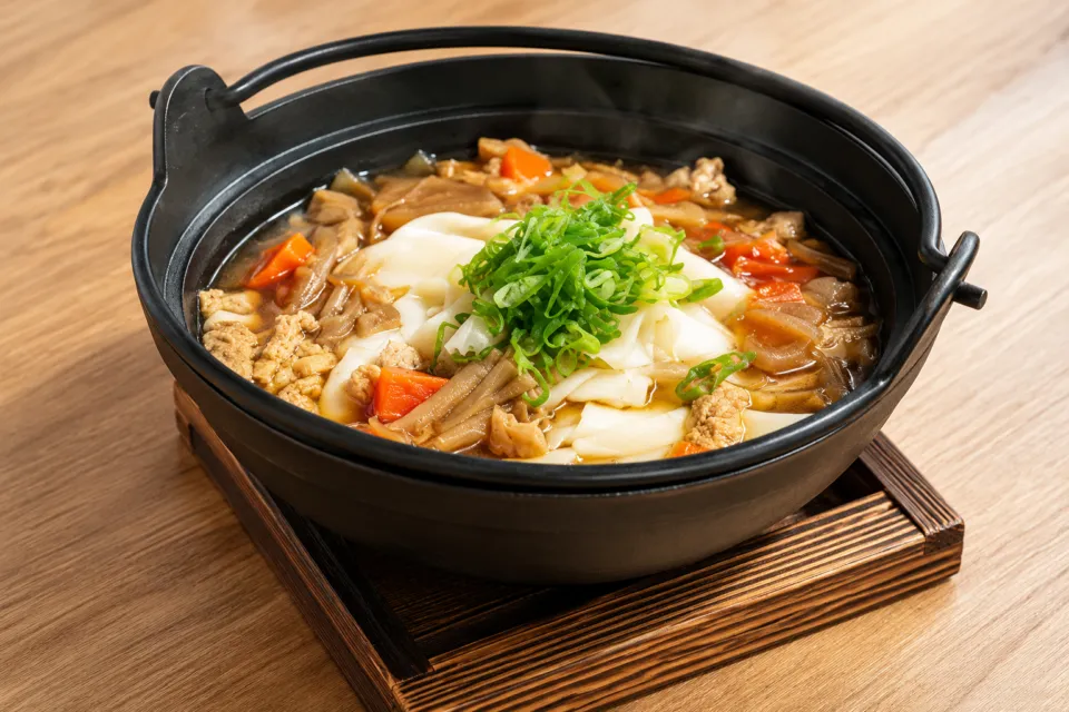 草津湯畑 まんてんのお切込みうどん