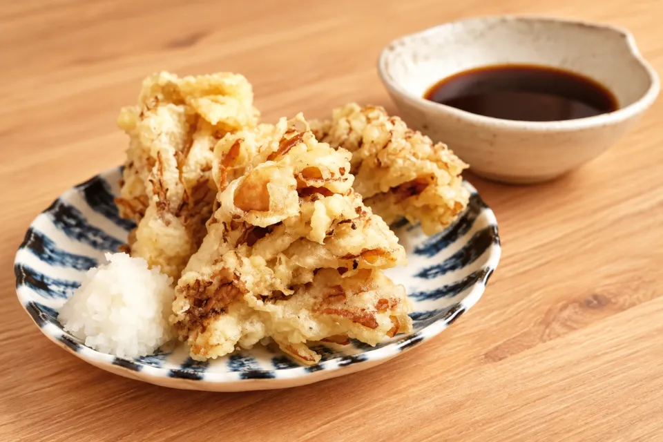 草津湯畑 まんてんの舞茸の天ぷら