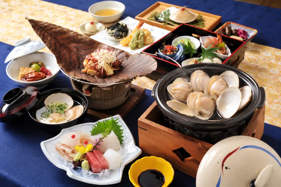 桑名 丁子屋の蛤づくし一万六千五百円の料理
