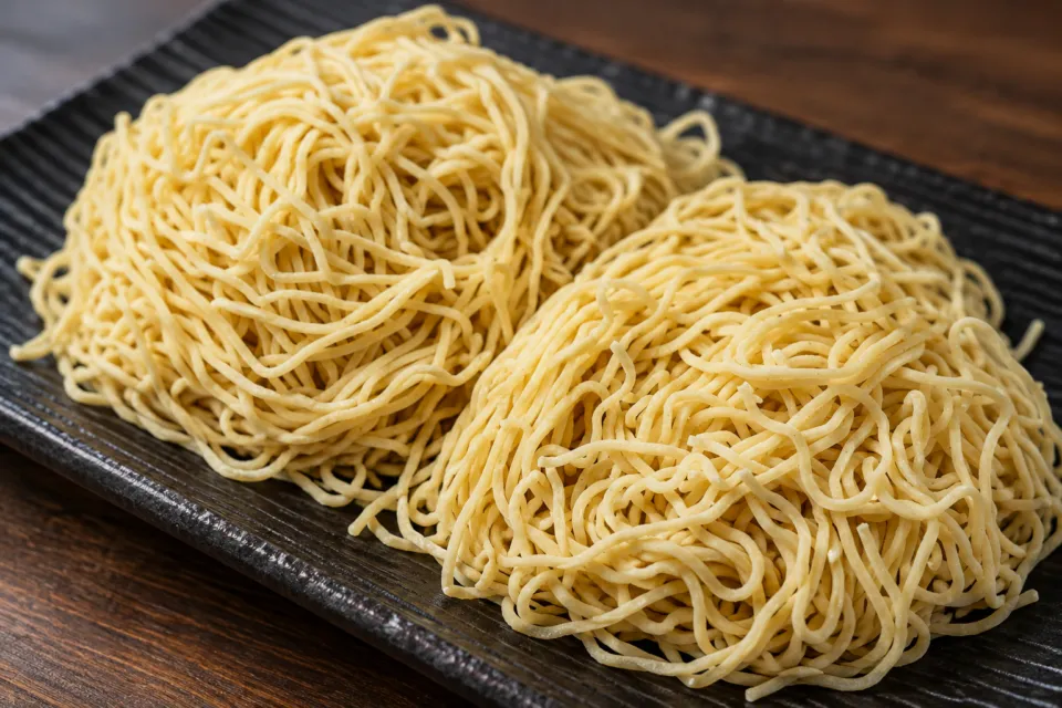 麺屋KAIDOの調理前の細麺
